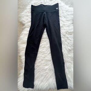 Y2K Victoria Secret PINK YOGA Black Legging With Mesh Design Size XS